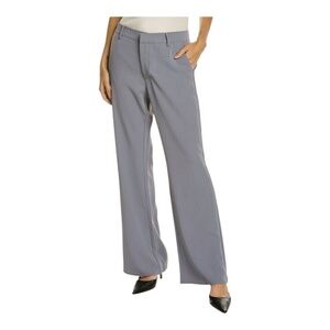 Area Stars Gray Crepe Victoria Work Dress Pant Flat Front Elastic Back Size XL